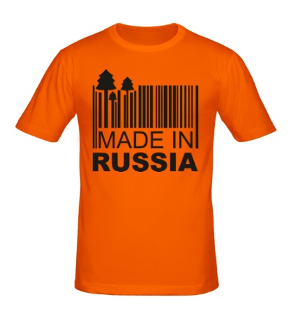 Мужская футболка Made in Russia: Barcode