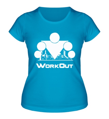 Женская футболка Workout City