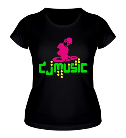 Женская футболка «DJ Music»