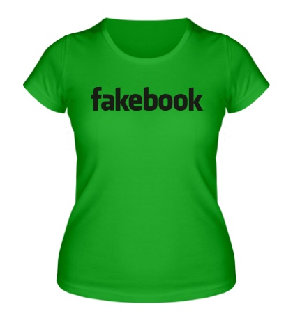 Женская футболка «FakeBook»