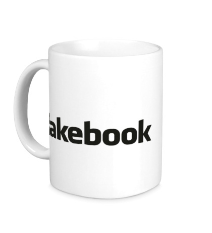 Керамическая кружка «FakeBook»