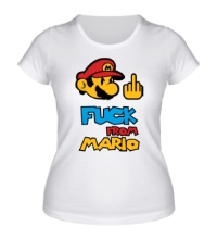 Женская футболка Fuck from Mario