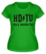 Женская футболка «HD TV, Very Wonderful» - Фото 1