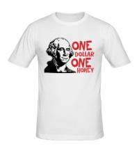 Мужская футболка One dollar, one honey
