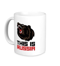 Керамическая кружка Bear: This is Russia
