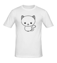 Мужская футболка Милый котенок
