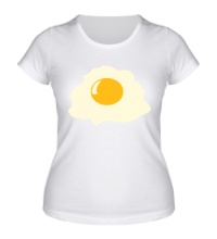 Женская футболка Разбитое яйцо