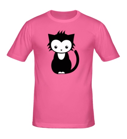 Мужская футболка Сонный котенок