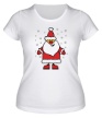 Женская футболка «Дед Мороз под снегом» - Фото 1