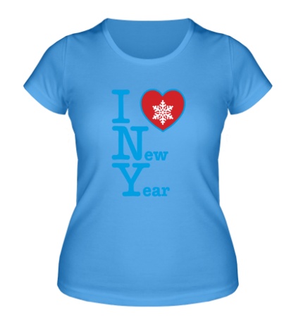 Женская футболка «I love New Year»