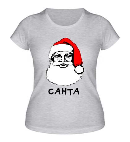 Женская футболка «Санта Клаус»