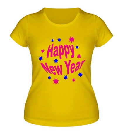 Женская футболка «Happy Year»