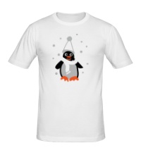 Мужская футболка Забавный пингвин