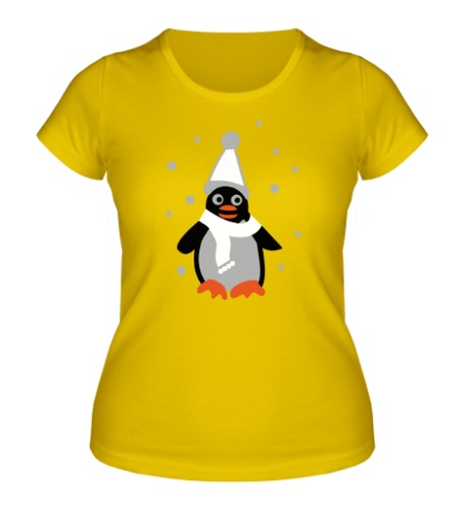 Женская футболка Забавный пингвин