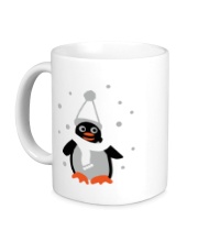 Керамическая кружка Забавный пингвин