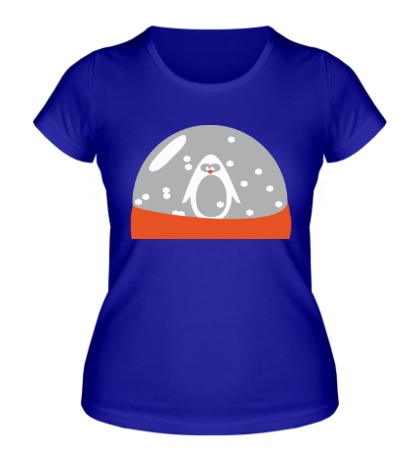 Женская футболка Пингвин в шарике