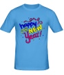 Мужская футболка «Happy New Acid Year» - Фото 1