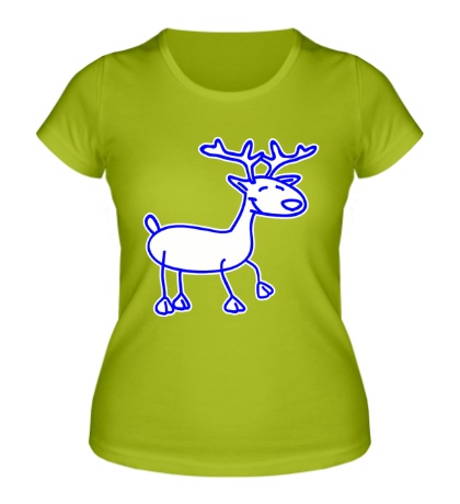 Женская футболка «Хитрющий олень»