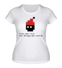 Женская футболка Programmers New Year