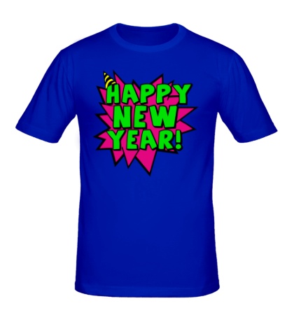 Мужская футболка «Comics Happy New Year»