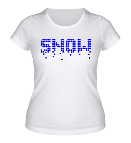 Женская футболка Pixel Snow