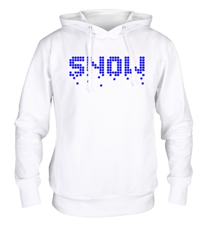 Толстовка с капюшоном Pixel Snow
