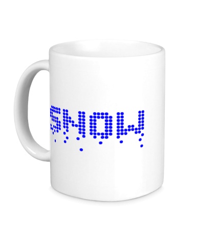 Керамическая кружка «Pixel Snow»