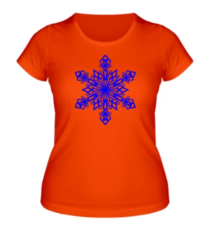 Женская футболка Узорчатая снежинка