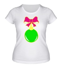 Женская футболка Ёлочный шарик