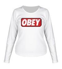 Женский лонгслив Obey Sign