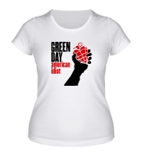 Женская футболка Green Day: American idiot