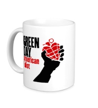 Керамическая кружка Green Day: American idiot