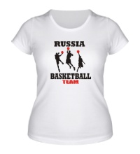 Женская футболка Russia: Basketball Team