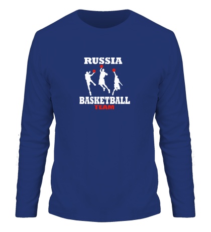 Купить мужской лонгслив Russia: Basketball Team
