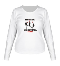 Женский лонгслив Russia: Basketball Team