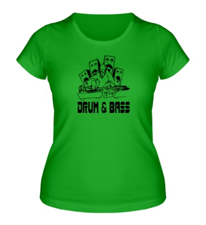 Женская футболка Drum & Bass Music