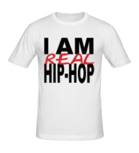 Мужская футболка I am real hip-hop