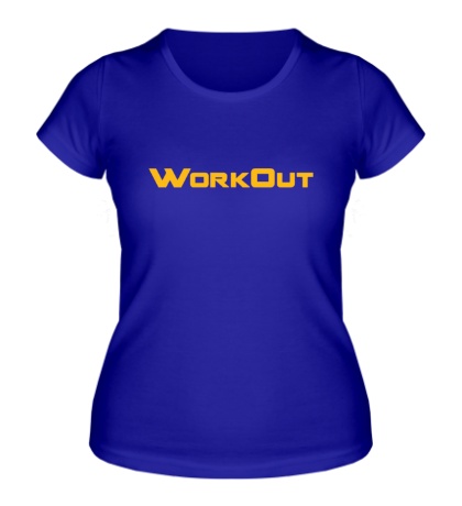 Женская футболка «Workout Text»