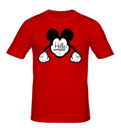 Мужская футболка «Hello, Mickey Mouse»
