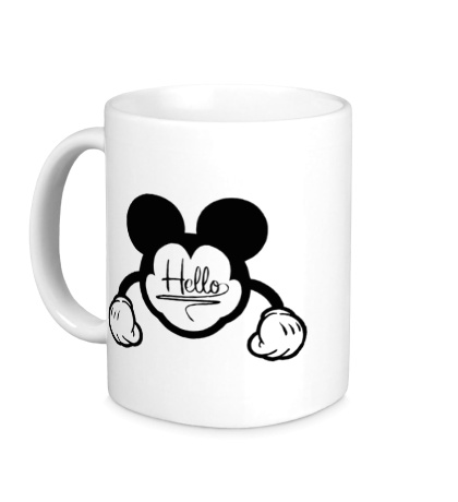 Керамическая кружка Hello, Mickey Mouse