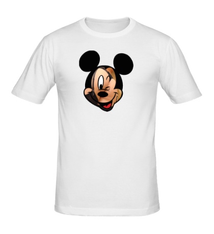 Мужская футболка «Микки Маус подмигивает»