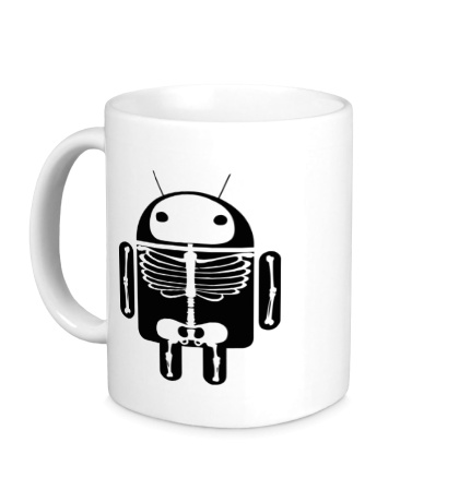 Керамическая кружка «Скелет Android»