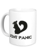 Керамическая кружка «Dont panic» - Фото 1