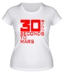 Женская футболка «30 seconds to mars» - Фото 1