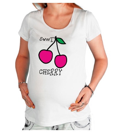 Футболка для беременной «Sweet cherry»