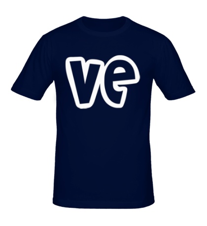Мужская футболка Love половинки VE