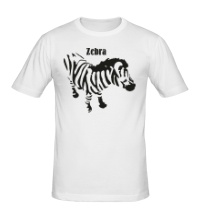 Мужская футболка Полосатая зебра