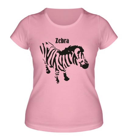 Женская футболка «Полосатая зебра»