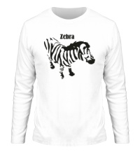 Мужской лонгслив Полосатая зебра