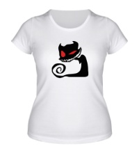 Женская футболка Злобный кот